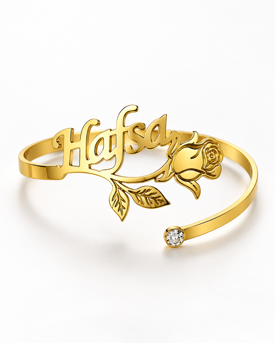 Customised Name Bangle - 24K Gold Plated