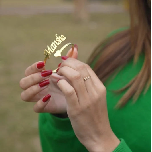Customised Name Bangle - 24K Gold Plated (new landing page)