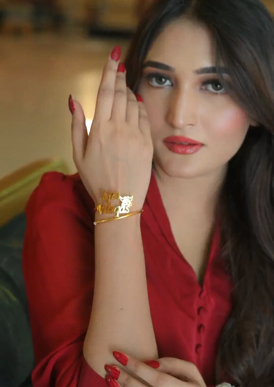 Customised Name Bangle - 24K Gold Plated   (new landing page)
